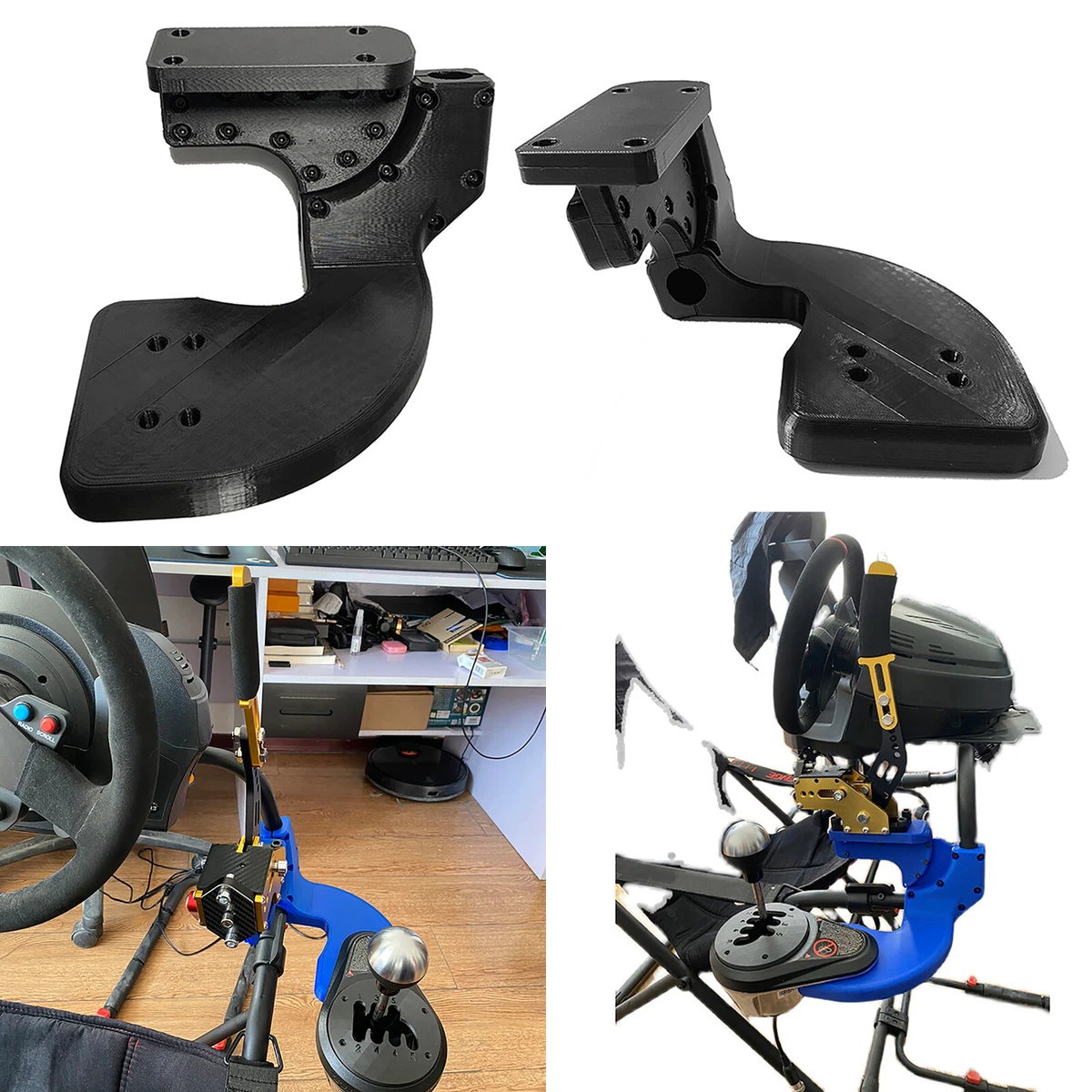 L/R Handbremse Halterung Stand für Thrustmaster TH8A Shifter Playseat  Challenger