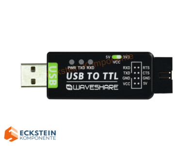 WaveShare Industrial USB TO TTL Converter, Original FT232RL, Multi Protection