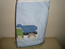 Pottery Barn Kids Christopher's Construction Crib Bedskirt Bed Skirt NEW