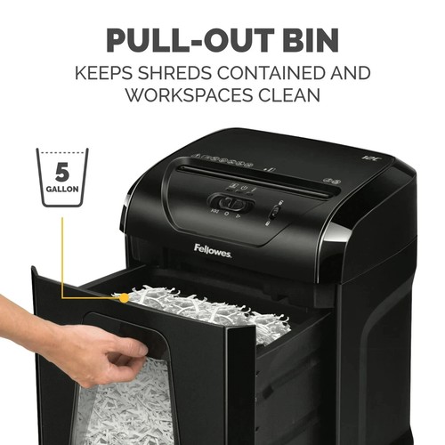 Fellowes Powershred 12 Blatt Cross-Cut Papier Home Office Aktenvernichter - Bild 4 von 8