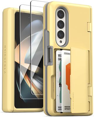 For Samsung Galaxy Z Fold 4 Case[Terra Guard Modern GO]Card Slot Wallet(2 Cards)