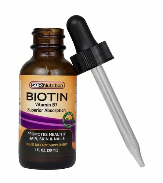 B7 Biotin Max Absorption Liquid Drops 5000mcg of per 60 No Fast Ships