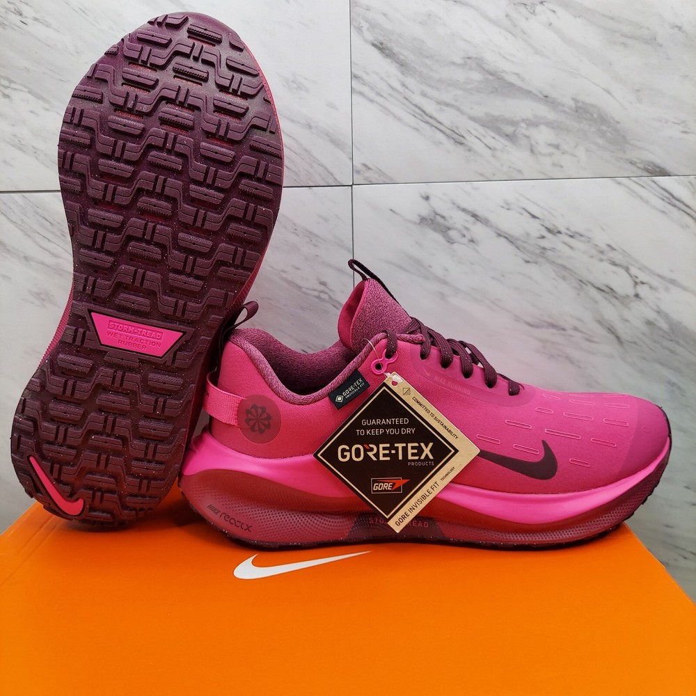 Nike ReactX Infinity Run 4 GTX Womens Running Shoes Fierce Pink Fireberry Size 7