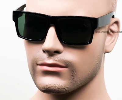 Gafas de sol Cholo Cuadrado De Vidrio Real Lente Gris Original Loc Estilo  Gangster Negro 115G | eBay