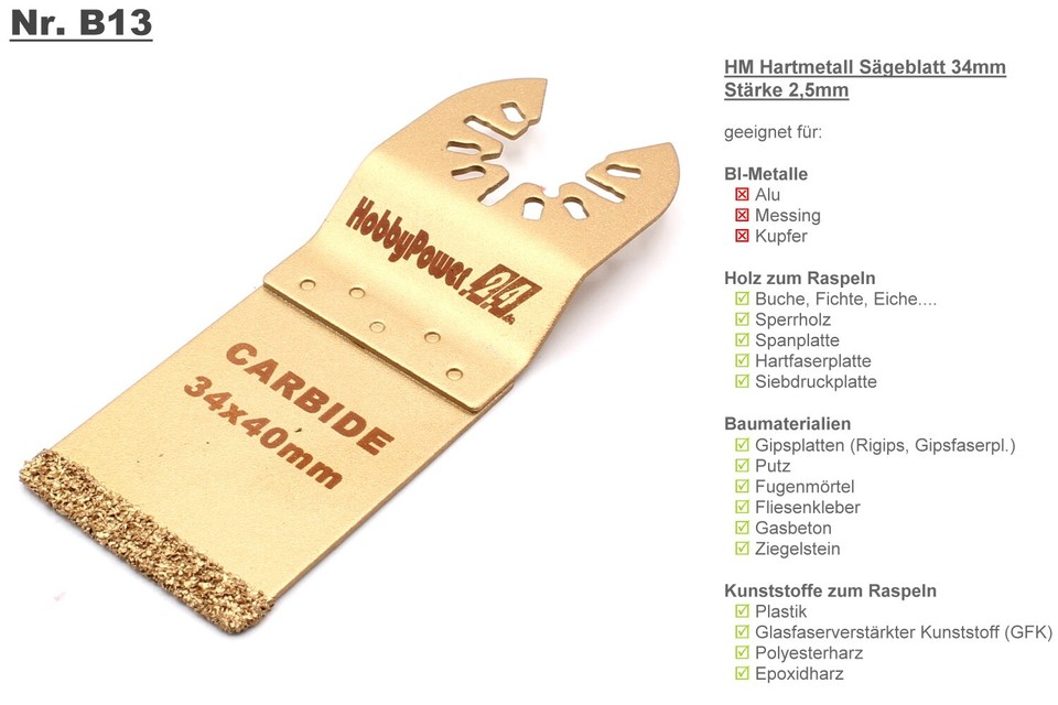Segmentsägeblatt Diamant Titanium Für Bosch PMF 180 E / PMF 190 E / PMF 10,8 Li