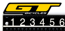 GT Bikes Sticker 6 in x 1.25 in Black/Yellow/White BMX Cycling Decal