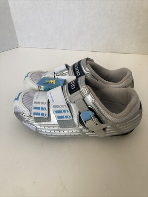 NEW Shimano SH-R085W Women s Cycling Bike EU37  US 5.5 Silver Shoes NOS SPD SL