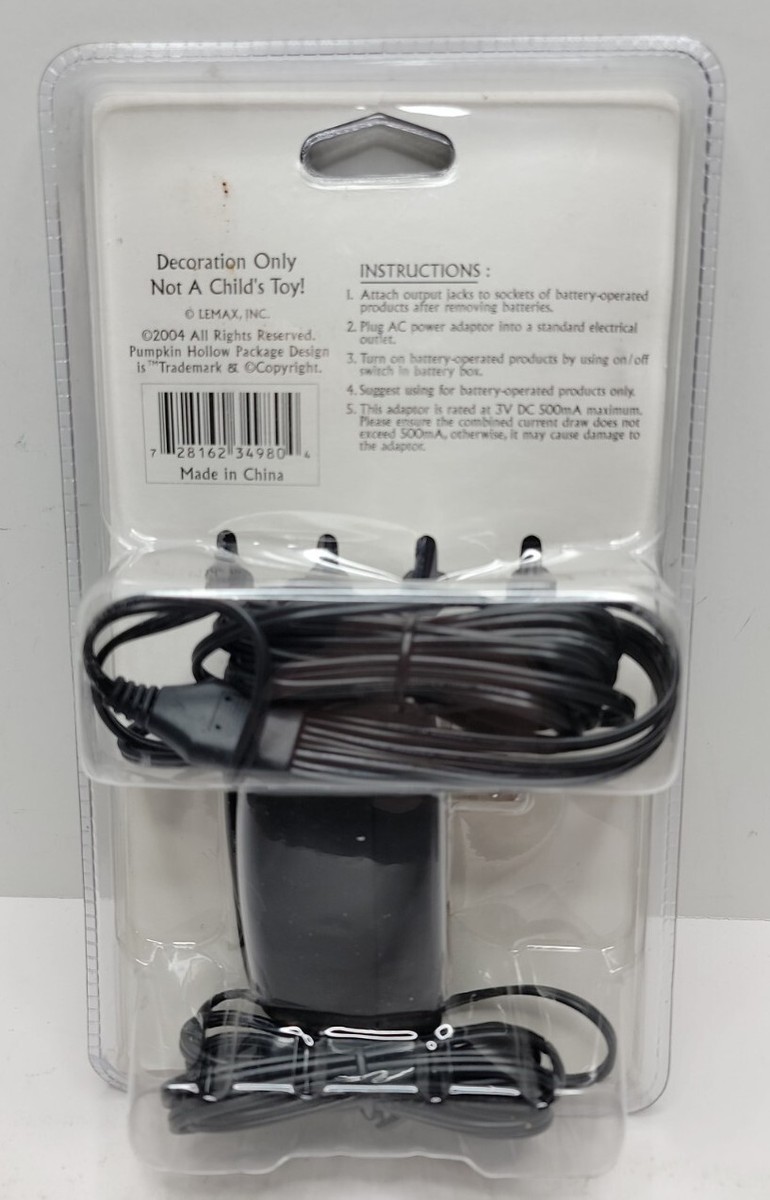 ＊Ｍ＊ Pumpkin Hollow Lemax AC Power Adapter With 4 Output Jacks 3