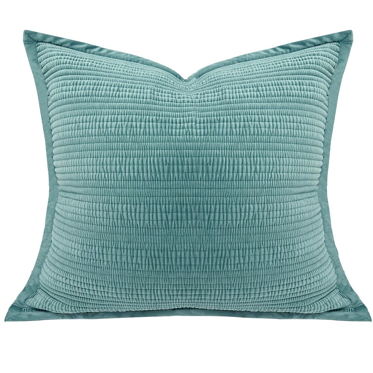 Grey Euro Pillow Shams 24x24 Vedanta Home Collection Square