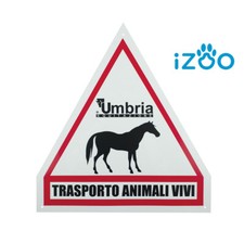 CARTELLO TRASPORTO ANIMALI VIVI TABELLA TRASPORTO CAVALLI ANIMALI VAN