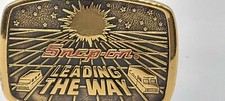 SNAP ON Vintage SSX-1232 Solid Brass  Leading The Way  Belt Buckle Limited Edit