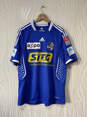 LUZERN 2008 2009 HOME FOOTBALL SHIRT SOCCER JERSEY MATCH WORN? ADIDAS YAKIN # 10