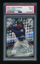 PSA 9 KYLE LEWIS 2020 TOPPS CHROME FRESHMAN FLASH #FF13 RC *SEATTLE MARINERS*