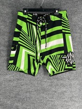Maui Sons Swimming Shorts Men Size 32 Multi Color Abstract Trunks Board Beach