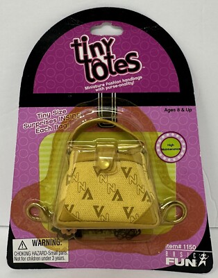 NOS Doll Tiny Totes Miniature Fashion Handbags By Basic Fun Inc 2002