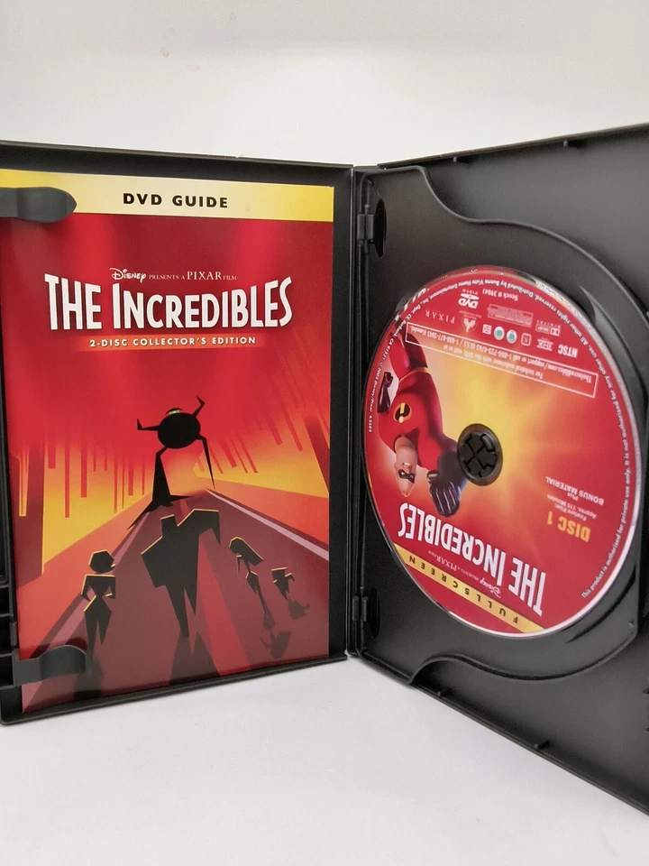 The Incredibles (DVD, Full Frame, 2004) Craig T. Nelson, Brad Bird, Holly Hunter - Image 3 of 4