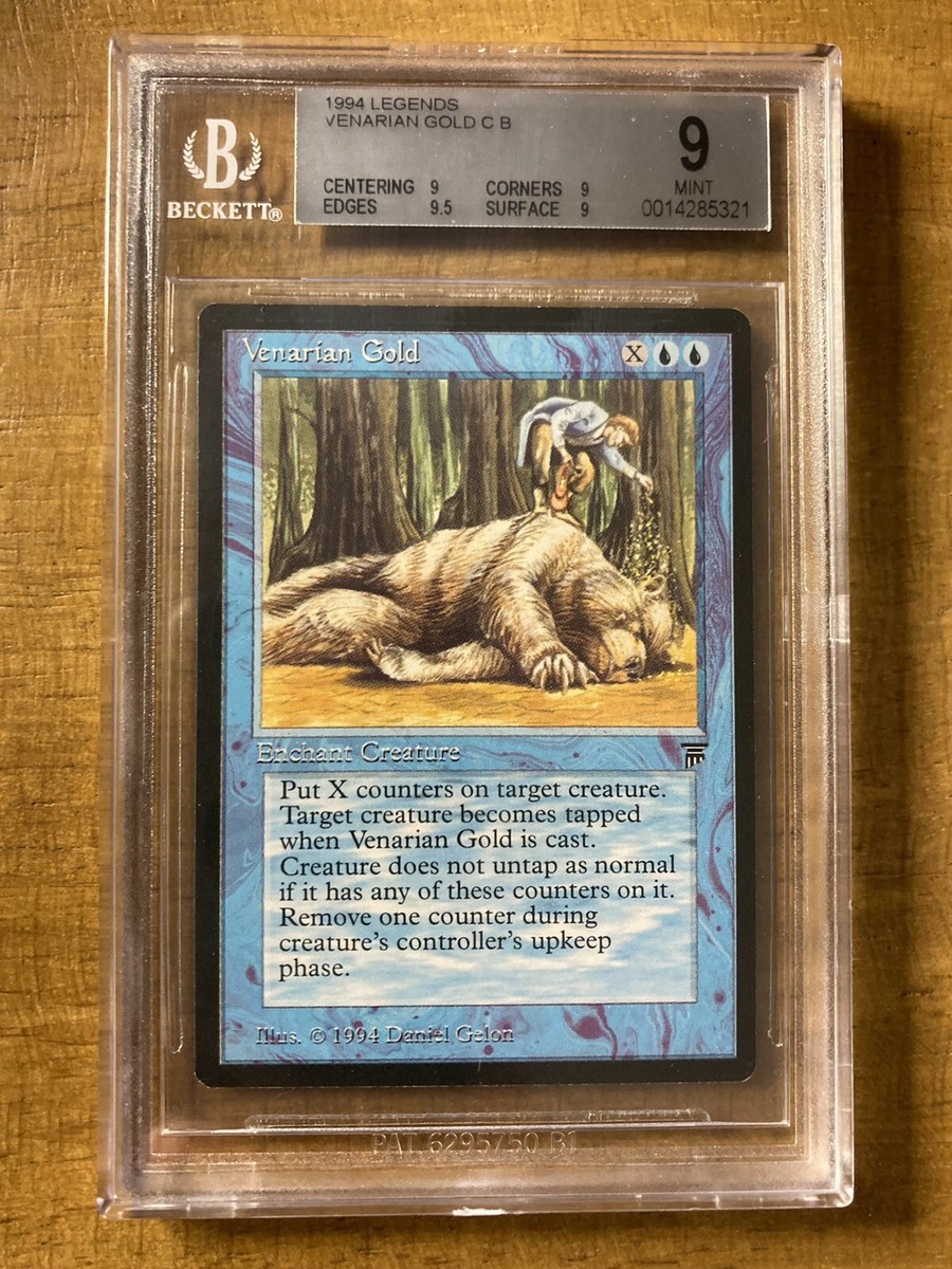 Magic The Gathering ✨VENARIAN GOLD ✨Legends BGS 9 MINT 1994 QUAD