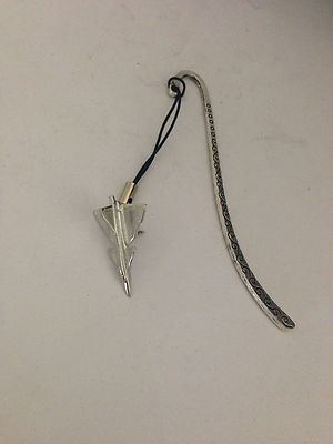 Viggen C1 Aeroplane Aircraft Pattern Bookmark 3D English pewter charm Jet