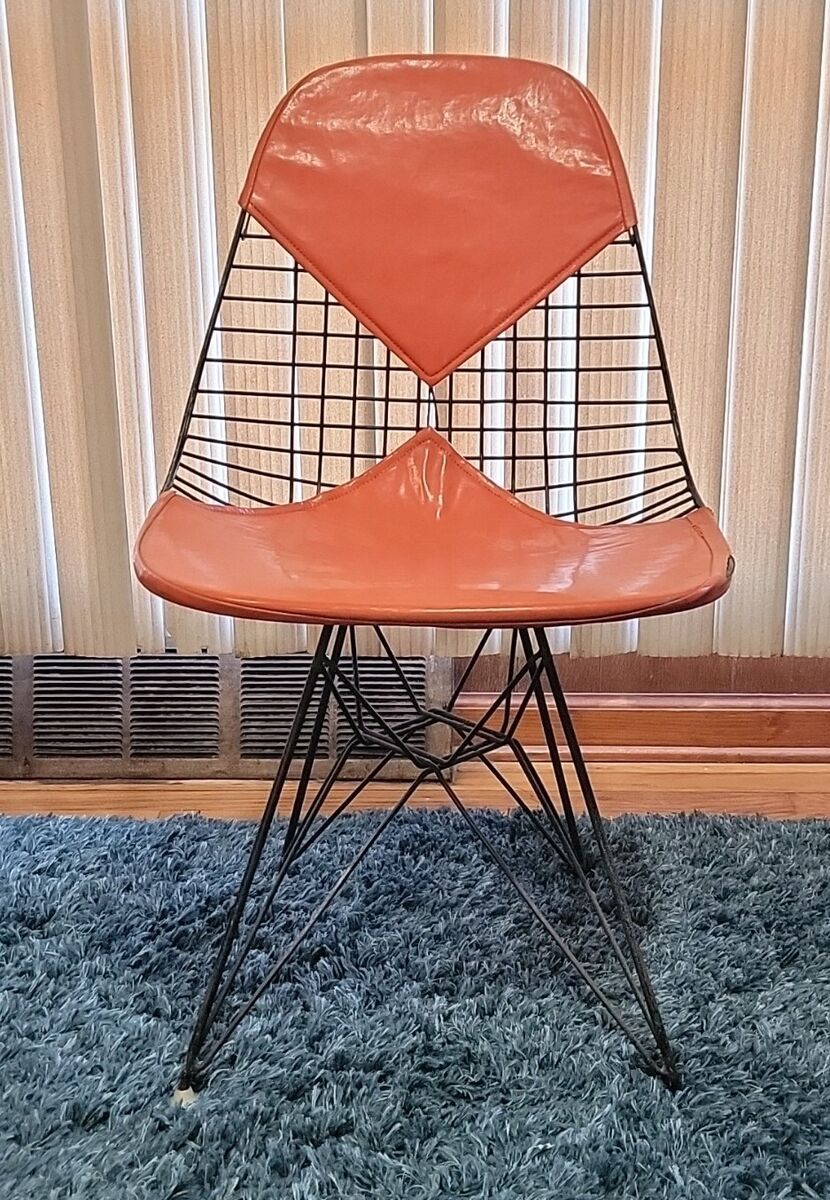 Herman Miller Eiffel Base Wire Chair & Bikini Cover Eames Herman Miller Eiffel Base Wire Chair & Bikini Cover Eames