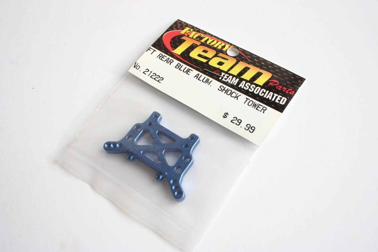 Team Associated Blue Aluminium Rear Shock Tower RC18T 18T - AS 21222 Alloy