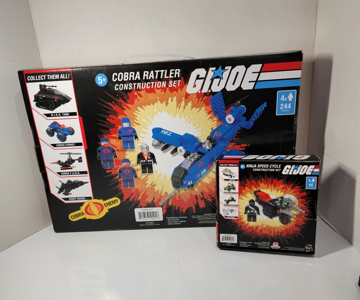 GI Joe Cobra Rattler 224 Piece & Ninja Speed Cycle 44 Piece GI Joe Cobra Rattler 224 Piece & Ninja Speed Cycle 44 Piece