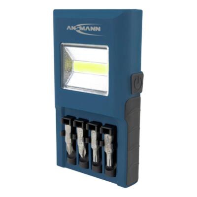 Ansmann Werkstattleuchte Bithalter WL180B Multifunktions-Lampe + Bits & Batterie