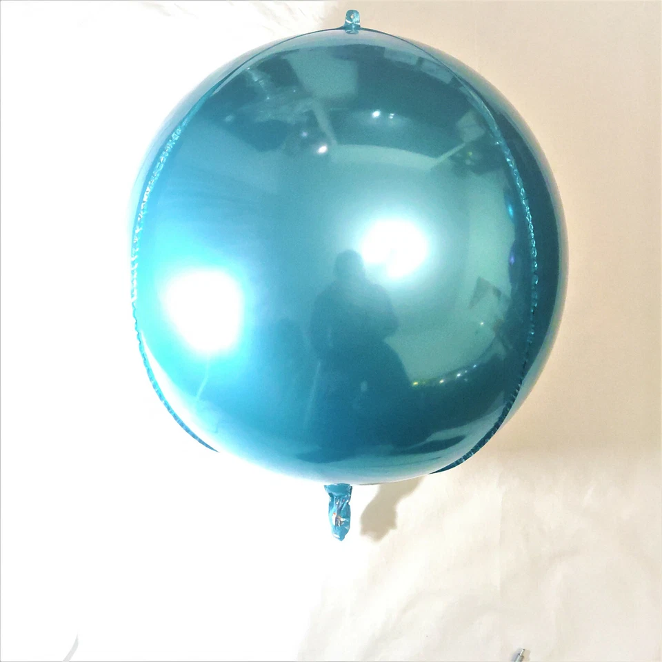 Globo Orbz Azul Bebé 18" Esfera AZUL BEBÉ Orbe Lámina Globo Globo - Imagen 2 de 4