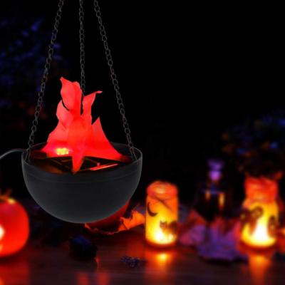 Electronic 3D LED Brazier Light Hanging Lamp Artificial Campfire