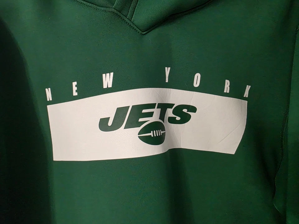 Nike NFL New York Jets Sudadera con Capucha Verde Sobre el Campo Calce Térmico Para Hombre Talla L Foto 3 de 4
