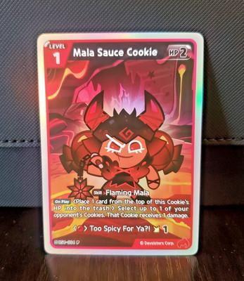 Mala Sauce Cookie BS4-004 - Cookie Run Age of Heroes and Kingdoms PROMO Holo NM