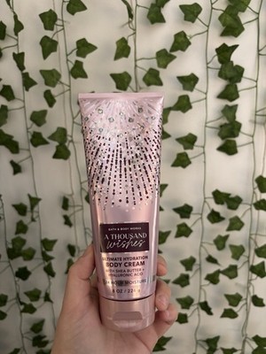 Bath & Body Works A Thousand Wishes Hydration Body Cream 8 oz Shea Butter