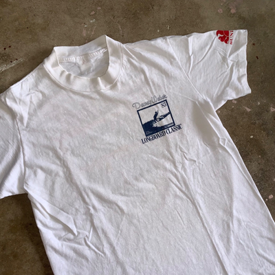 1983 VINTAGE 80s DEWEY WEBER LONGBOARD CLASSIC SURF CONTEST T