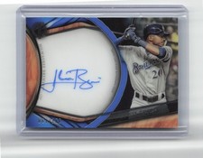 2018 Topps Tribute #TA-LBR Lewis Brinson Autographs Blue #/150