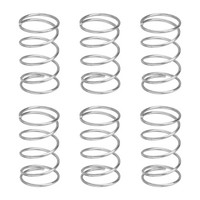 Druckfedern Aus Edelstahl 304, 0,8 Mm X 12 Mm X 20 Mm, Silber, 6 StüCk