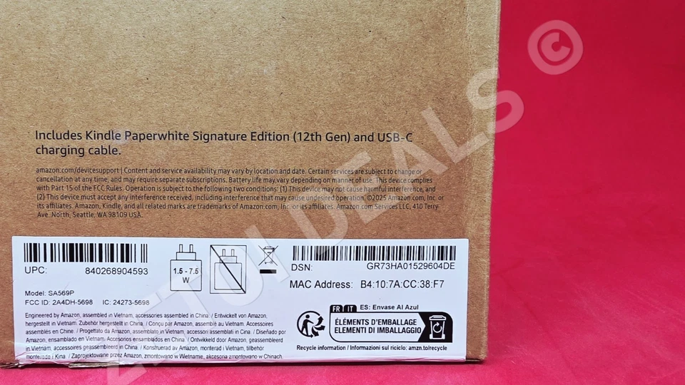 NEW* Amazon Kindle Paperwhite 12th Gen Signature Edition 32GB Metallic Raspberry - Image 4 of 4