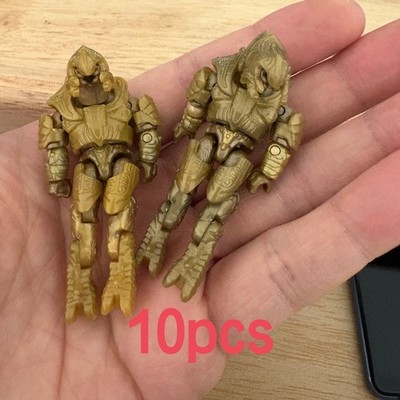 Lot Of 10  Halo Mega Bloks Construx Convenant Gold Elite Arbiter 20th Anniversar