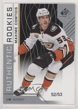 2018-19 Upper Deck SP Game Used Authentic Rookies 52/53 Maxime Comtois #180 0zu