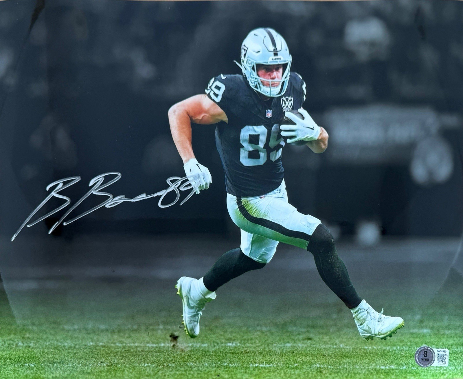 Brock Bowers Autographed Signed Oakland Raiders 11X14 PHOTO LAS VEGAS RAIDERS BECKETT COA 3W389854 