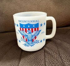 Vintage Milk Glass Bicentennial Coffee Mug Cu...