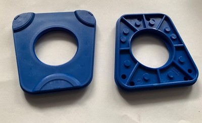 Dental Technik Splitex Montageplatten - Basic, blau , Kinststoff, 57 Stück