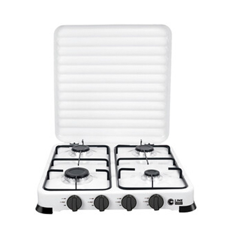 Fornello GPL 3 Bruciatori 1.5+1.5+2.2 kW | Alta Efficienza Gas Portatile