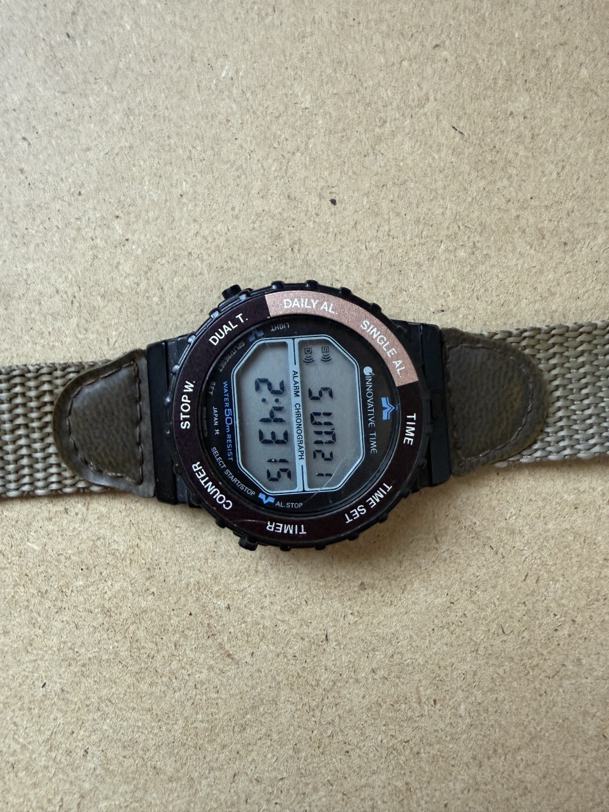 Vintage Innovative Time Quartz Digital Wrist Watch