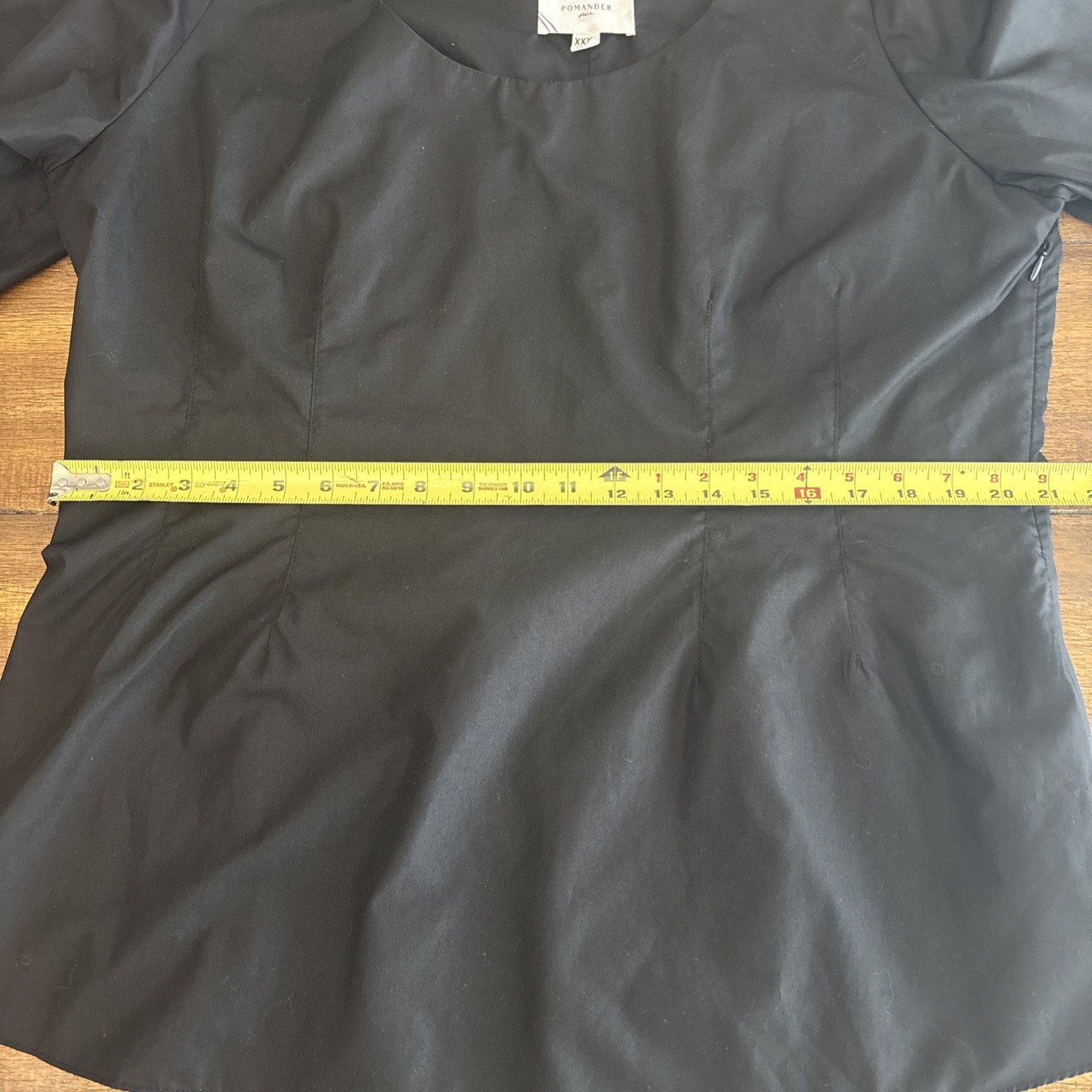 Tuckernuck Pomander Place Black Elevated Blouse 3… - image 8