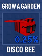 x1 Disco Bee     | 0.25% Pet | Grow A Garden ...