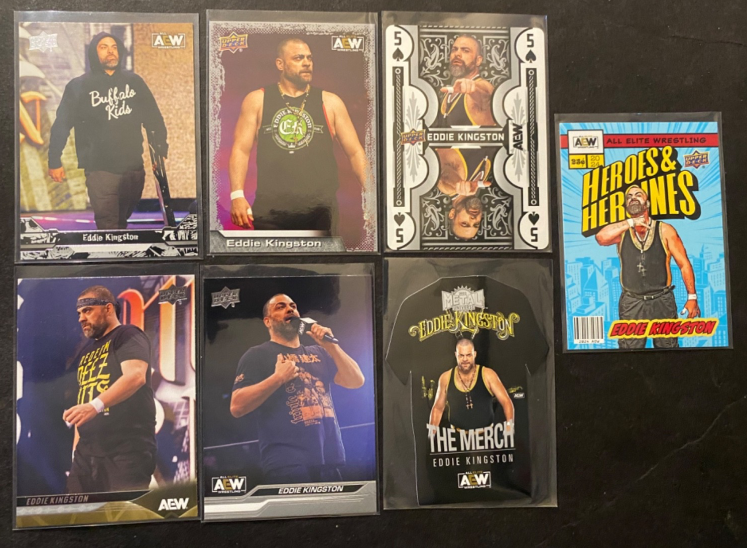 Eddie Kingston - 7 Wrestling Card Package Deal