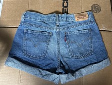 Levis Girls Denim Shorts Sz 14 Reg. Cuffed