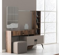 Moderner Schlafzimmer Holz Schminktisch Mit Spiegel Designer Luxus MöBel