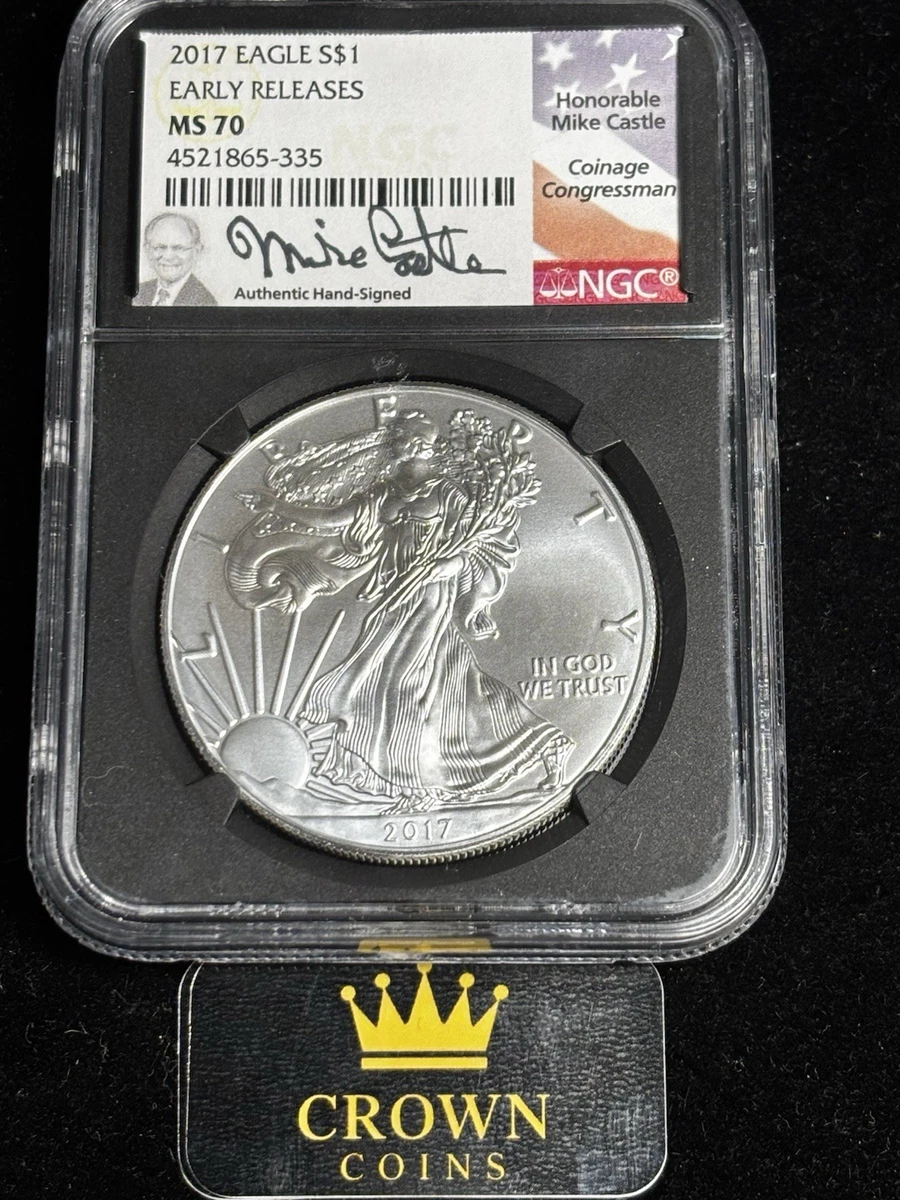 American Eagle MS 70 Graded 2017 Silver Bullion Coins for sale | eBay