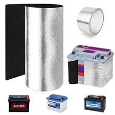 40"X7" Universal Car Battery Insulation with Aluminum Foil Tape, Anti