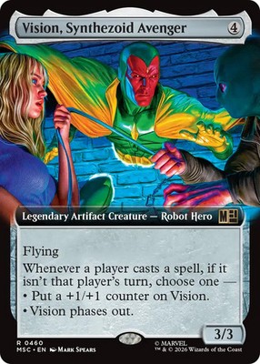 Vision, Synthezoid Avenger (Extended Art) [Marvel Super Heroes Commander] Near